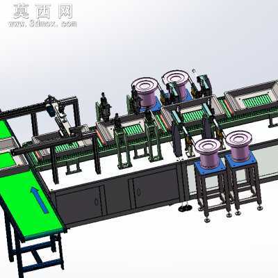 全自动装螺母拉铆螺母在线铆接螺母设备 3D模型