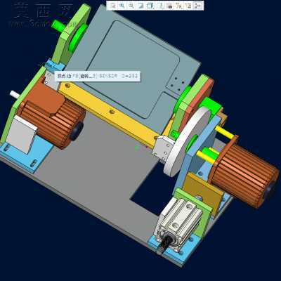 线材表皮打磨机 3D模型
