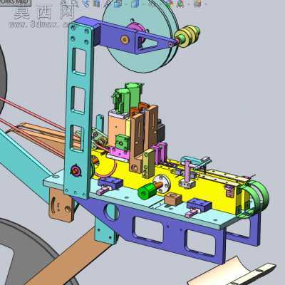 通用载带编带包装机 3D模型