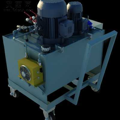 移动移动式HPU压力检测机 3D模型