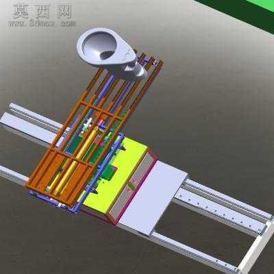 重型工件上料机 3D模型