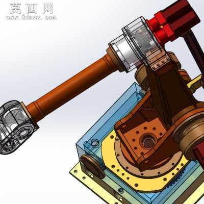 六轴可修改全参数机械手 3D模型