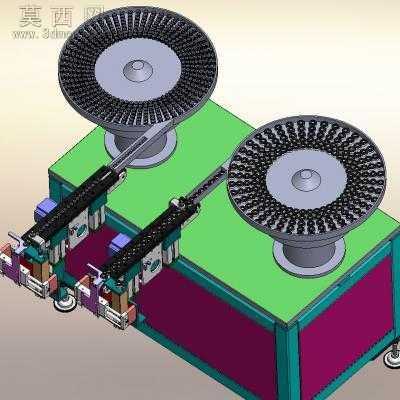 大量振动盘供料直振送料气缸分料等机构图纸模型大全 3D模型