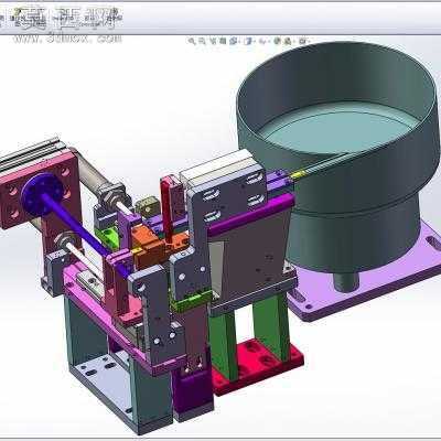 大量振动盘供料直振送料气缸分料等机构图纸模型大全 3D模型