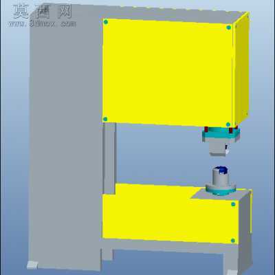 数控加工中心旋转冲头 3D模型