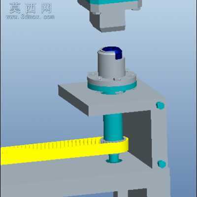 数控加工中心旋转冲头 3D模型