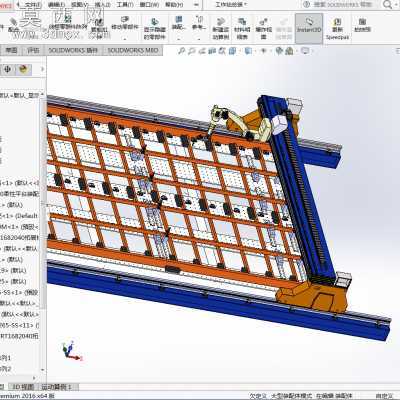 龙门架式机器人工作站 3D模型