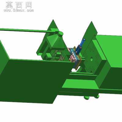 双色螺纹模具 3D模型
