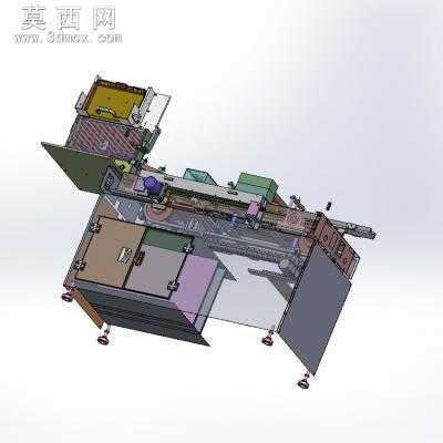 2A3A镍氢锂电池电压及内阻检测分选验电机 3D模型