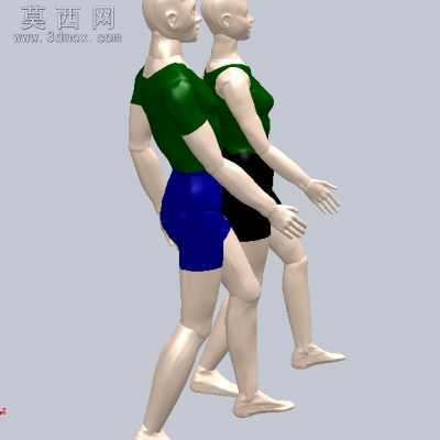 不同姿势的人体模型库 3D模型