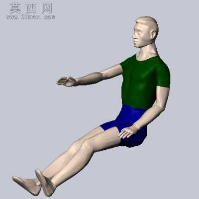 不同姿势的人体模型库 3D模型