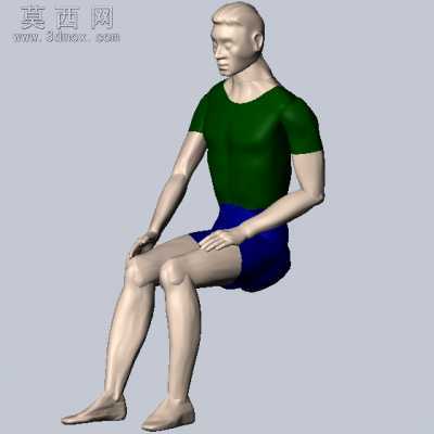 不同姿势的人体模型库 3D模型