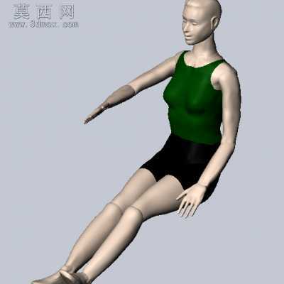 不同姿势的人体模型库 3D模型