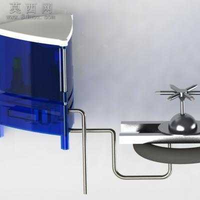 池塘自动喂养产品设计及三维模型 3D模型