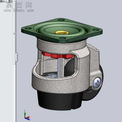 福马轮(3寸脚轮) 3D模型