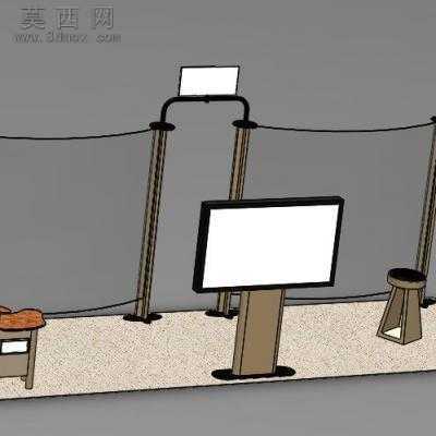 展位布局设计模型图 3D模型