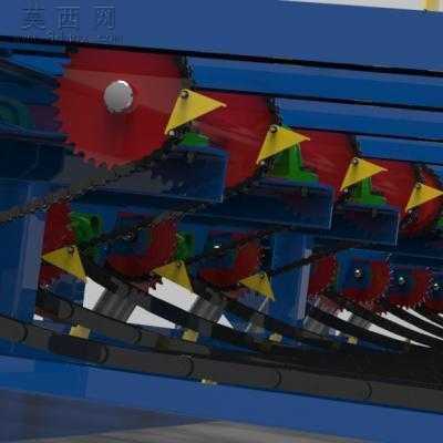木材工业输送机 3D模型
