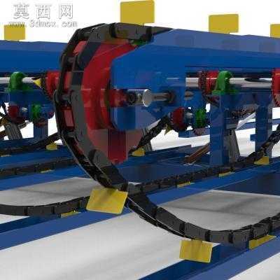 木材工业输送机 3D模型
