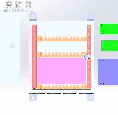 电器柜体SW14版模型 3D模型