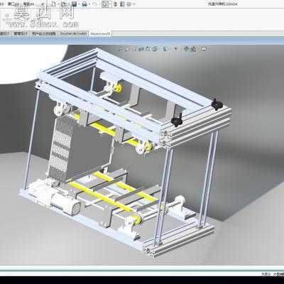 可调整循环升降机 3D模型