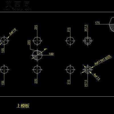 管类冲孔模具 3D模型