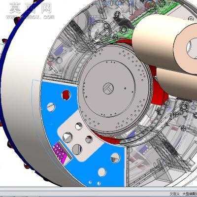 超详细的盾构机设计模型包括刀盘等内部结构 3D模型