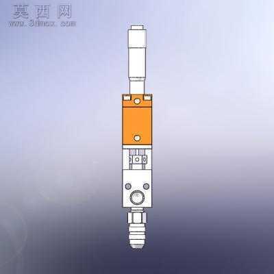 千分尺点胶阀 3D模型