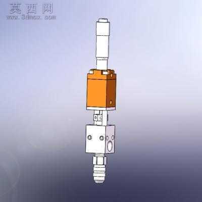 千分尺点胶阀 3D模型