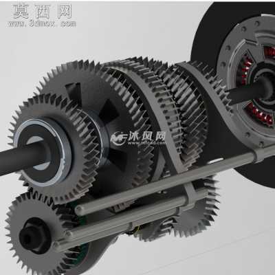 后驱动变速器 3D模型