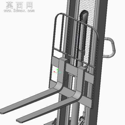 手动托盘堆垛机 3D模型AlibreDesign,