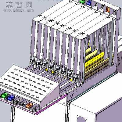 插件机自动给料机构 3D模型