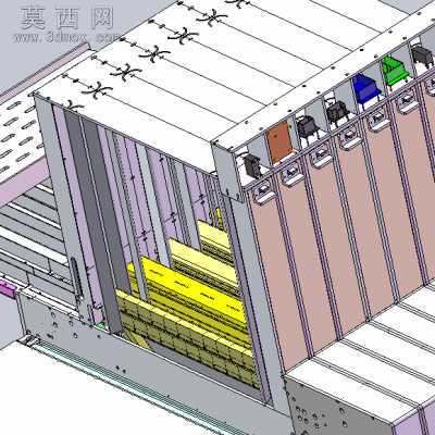 插件机自动给料机构 3D模型