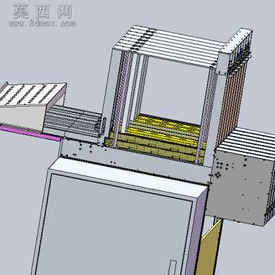 插件机自动给料机构 3D模型