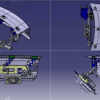 汽车后盖外板涂胶抓手 3D模型,3DXML