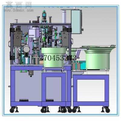 转盘式检测装配自动化设备 3D模型