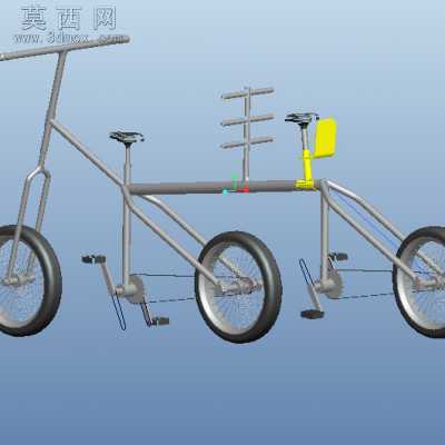 亲子可调自行车 3D模型