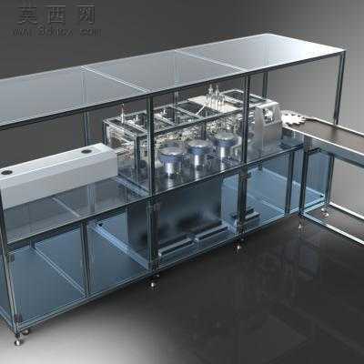 编码器自动化组装设备详细设计+keyshot渲染 3D模型