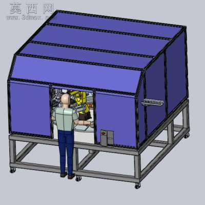 10工位自动化加工设备 3D模型