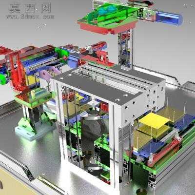 FPC自动视觉检测机、柔性线路板检查设备 3D模型