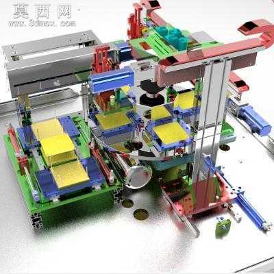 FPC自动视觉检测机、柔性线路板检查设备 3D模型