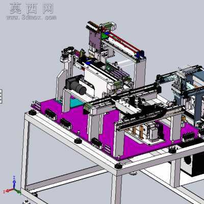 非标自动化LED元件检测封焊接包装一体机 3D模型