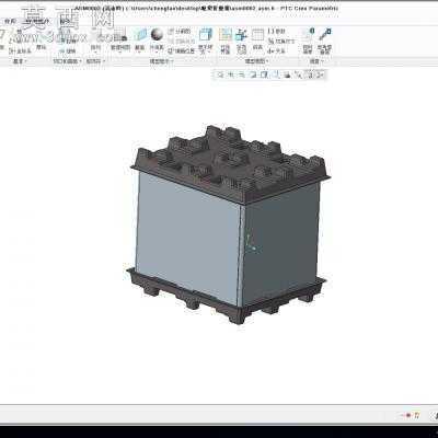 吸塑折叠箱 3D模型