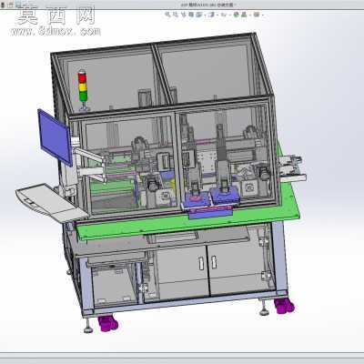 fpc软板自动化钢压设计(3D文档+keyshot渲染) 3D模型