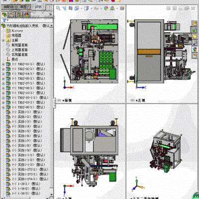 方形锂电池贴胶入壳机 3D模型