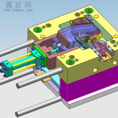 油缸抽芯 3D模型设计,