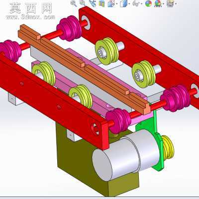 非标输送带高空2.4米升降机提升机输送带机 3D模型