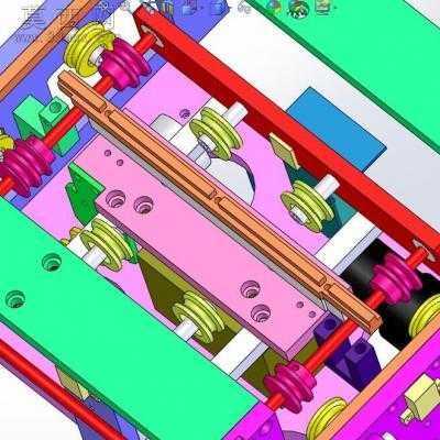 非标输送带高空2.4米升降机提升机输送带机 3D模型