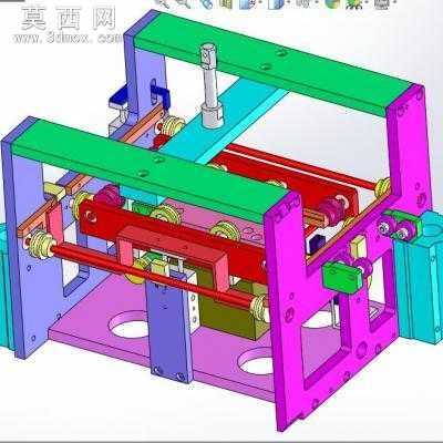 非标输送带高空2.4米升降机提升机输送带机 3D模型