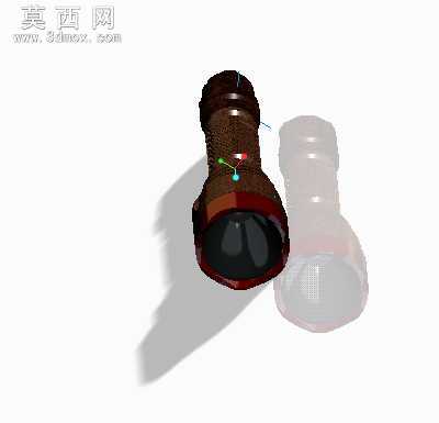 军工手电筒 3D模型