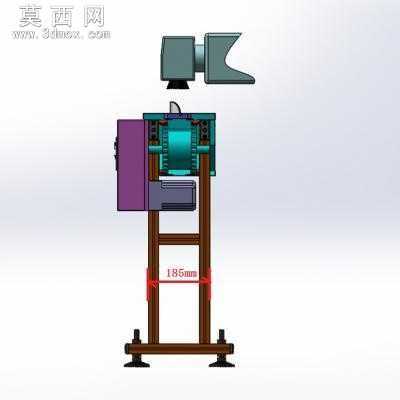 桌角防护软胶喷码线、链条输送激光打码设备 3D模型